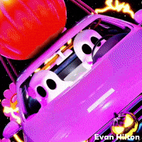 Driving Trick Or Treat GIF by Evan Hilton