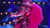 Excited Crocodile GIF by The Masked Singer