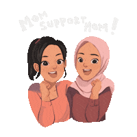 Girl Friends Sticker by Rafhi Dominic