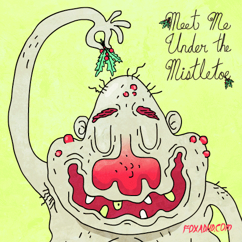 Christmas Kiss GIF by Animation Domination High-Def