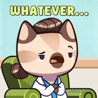 Yeah Right Whatever GIF by Mino Games