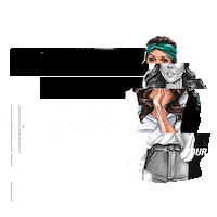 La Academia Fashion Sticker by Bibi Nassar Academia