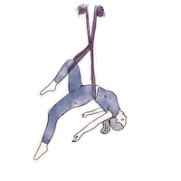 Suet_drawing yoga aerialyoga flyyoga suetyoga Sticker