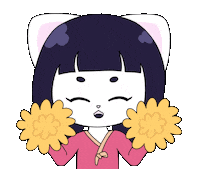 jeyi_ch cat kawaii yay cheer Sticker
