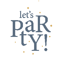 Party Text Sticker by Collectiv Warehouse