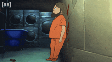 Scared Crime Scene GIF by Adult Swim