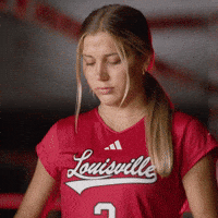 Volleyball Go Cards GIF by Louisville Cardinals