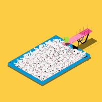 swimming pool loop GIF by Darkpulse