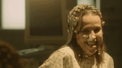 TV gif. Wearing a hospital gown and covered in electrodes, Allyn Rachel as Patient 66 from Dream Corp LLC seems to be saying "yeah" as she smiles and nods at us.