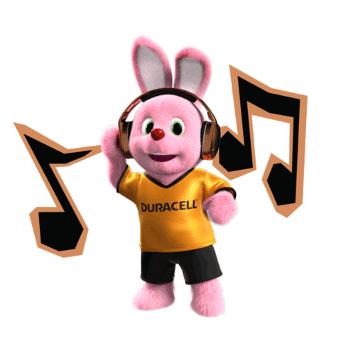 dance power Sticker by Duracell Bunny