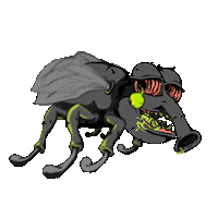 Fly Ded Sticker by BlackFly Music