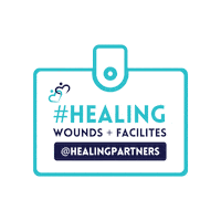healingpartners healthcare badge partners wounds Sticker