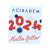New Year Celebration Sticker by Acıbadem Healthcare Group