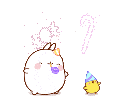 New Year Dancing Sticker by Molang