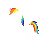 ROOTEDintheNORTH rainbow dash rooted in the north mistymayhem rainbow crash Sticker