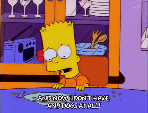 sad bart simpson GIF