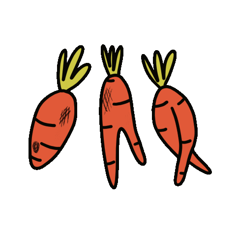 bruizedco carrots imperfect uglyfruit uglyveggie Sticker