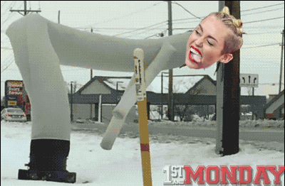 Mileycyrus Miley Twerk GIF by FirstAndMonday