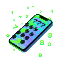 Code Cell Phone Sticker by Dispo