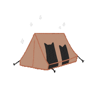 Camping Starry Night Sticker