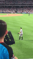 Aaron Judge Plays Catch With Fan