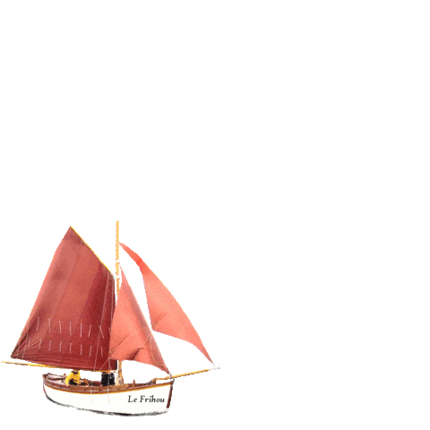 lefrihou giphyupload sailing sailor oldboat Sticker