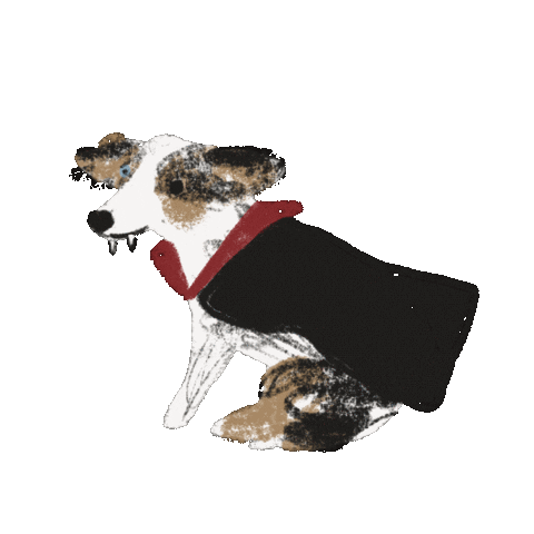 Halloween Vampire Sticker by Andrea Caceres