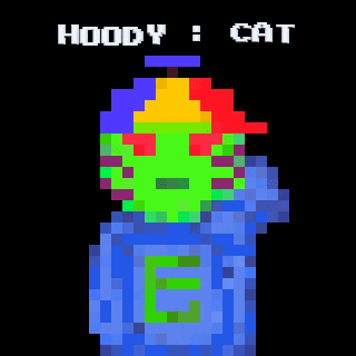 hoodycats giphygifmaker cat nft alien GIF