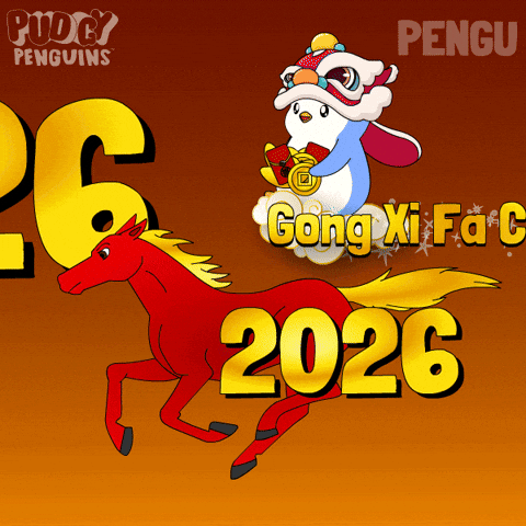 Chinese New Year Penguin GIF by Pudgy Penguins
