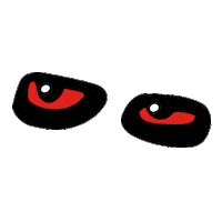 Red Eyes Sticker by Pravda Beer