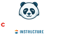 Instructure education panda congrats congratulations Sticker