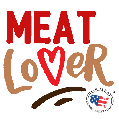 usmeat parrillero meat lover us meat us pork Sticker