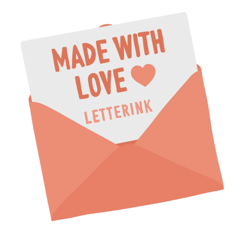 letterink giphyupload love mail invitation Sticker