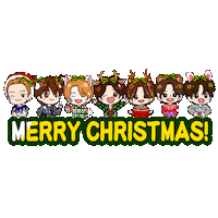 Christmas Friends Sticker