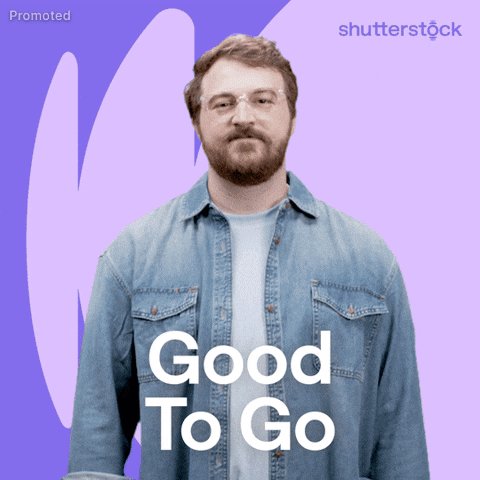 Good To Go GIF by Shutterstock