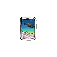 Stars Flying Sticker