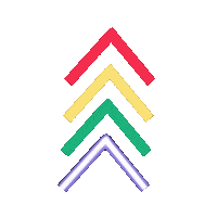 Swipe Up Arco Iris Sticker
