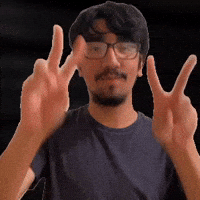 Two peace signs