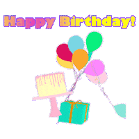 Happy Birthday Party Sticker by Perch Handmade