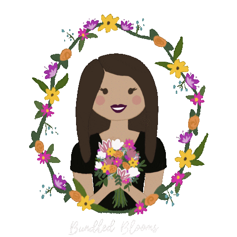 studiopapercat giphyupload flowers bouquet jacqueline Sticker