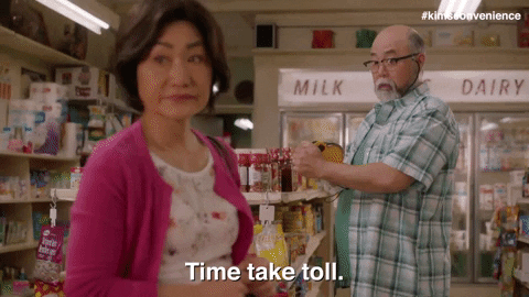 Aging Happy Anniversary GIF by Kim's Convenience