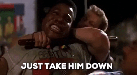 just take him down do the right thing GIF