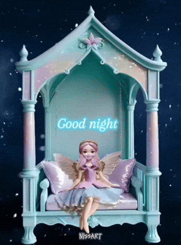 Nissart stars glitter angel goodnight GIF