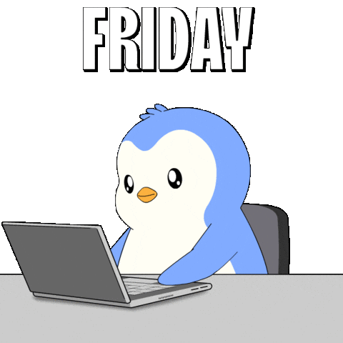 Happy Day Off Sticker by Pudgy Penguins