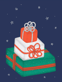 Christmas Tree Surprise GIF by Emilia Desert