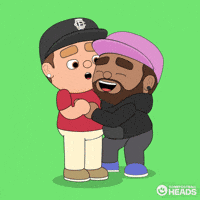 OneFootballHeads hug friendship support teammates GIF