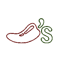 chilissocial neon spicy neon sign chilis Sticker
