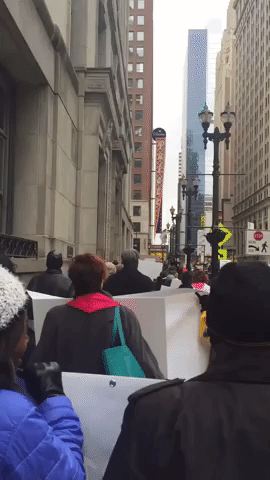 NAACP Leads Protest at Chicago City Hall