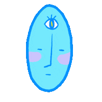 galamiddo alien dope third eye thirdeye Sticker
