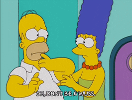 scared homer simpson GIF